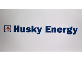 Husky Energy logo is shown at the company's annual meeting in Calgary on May 5, 2017. Husky Energy Inc. says it is looking at getting out of retailing transport fuels after 80 years in the business. The Calgary-based oilsands producer says it is launching a strategic review that could result in it selling its Canadian retail and commercial fuels business and its small Prince George, B.C., refinery. It says it prefers to focus on its core assets in northeastern Alberta, Atlantic Canada and the Asia Pacific region, adding the decision is not related to its offer to buy oilsands rival MEG Energy Corp. that expires next week.