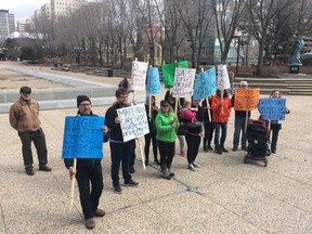 Patients of former Sherwood Park family physician Dr. Vincenzo Visconti rallied outside the Alberta legislature to call for his reinstatement after he was suspended from the College of Physicians and Surgeons of Alberta in April 2018.
