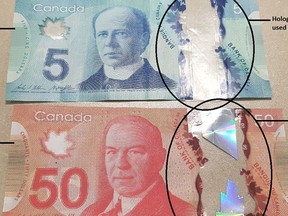 Spruce Grove and Stony Plain RCMP are warning that counterfeit bills have been found and suggests retailers check bills carefully.