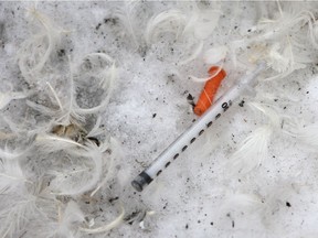 Fewer needles are being disposed of on public property, according to data released by the City of Edmonton at the end of January, 2019.