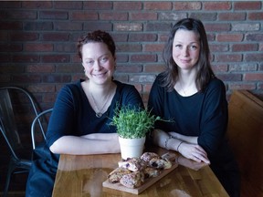 Chef Jennifer Ogle (left) and her business partner, Ada Kalinowski, own Under the High Wheel, the location of the next Taste Alberta Prairie on the Plate supper.
