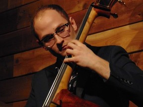 Local bassist Sean Croal leads his jazz trio at Cafe Blackbird Friday.