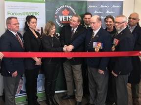 The Edmonton Veteran Service Centre was officially opened at a ribbon cutting ceremony on Friday.