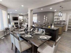 Home buyers continue to trend toward open-concept designs, combining the kitchen, dining and living areas.