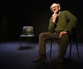 Veteran actor/writer/director Jim DeFelice, 82, taking part in improv night at the Grindstone Comedy Theatre and Bristro in Edmonton on Thursday, Feb. 7, 2019.