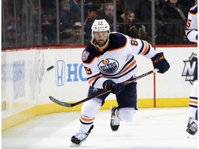 Sam Gagner of the Edmonton Oilers skates against the New York Islanders at the Barclays Center on Feb. 16, 2019.