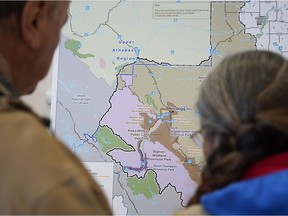 A public information session about adding further protections to the Bighorn Backcountry area was held at Polish Hall in Edmonton on Sat. Feb. 2, 2019. The province wants to create a wildland provincial park, three provincial parks, four recreation areas and a new public land use zone in the eastern slops of the Rocky Mountains, west of Nordegg.