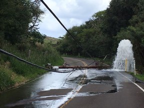 Parts of Hawaii experienced gale force winds.