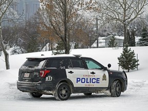 Edmonton police were at this scene beside the west parking lot at Commonwealth Stadium on Sunday February 3, 2019, where a male body was discovered in the snow. Police believe it is a cold weather-related fatality.