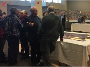 Residents and business owners of the Strathearn community in southeast Edmonton attended on information on Saturday, Feb. 9, 2019, put on by TransEd to discuss the proposed temporary closure of 95 Avenue in order to fast track construction work on the Valley Line LRT.
