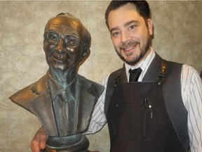Sherwood Park sculptor Ryan Kurylo, who  has been invited to The Netherlands in April for the unveiling of a bust commemorating Dr. Willem Kolff, the Dutch doctor who, during the Second World War, created the first dialysis machine. Professors and doctors told him the idea of creating an artificial kidney was ludicrous, but at war's end Kolff sent his machine free of charge to many European countries and the U.S. and ultimately saved many millions of lives.