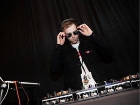 DJ Skinny Steve provides the tunes during the opening night of Western Canada Fashion Week on Wednesday, March 20.