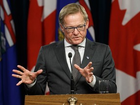 Education Minister David Eggen announces the banning of seclusion rooms in schools in the Alberta Legislature Media Room in Edmonton, on Friday, March 1, 2019.