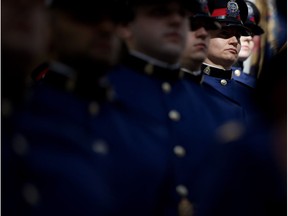 The graduation ceremony for Edmonton Police Service recruit class No. 144 at city hall on March 1, 2019.