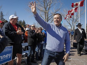 United Conservative Party leader Jason Kenney attends a rally as part of the UCP campaign platform roll out in Calgary, Alta., Saturday, March 30, 2019.THE CANADIAN PRESS/Jeff McIntosh ORG XMIT: JMC104
