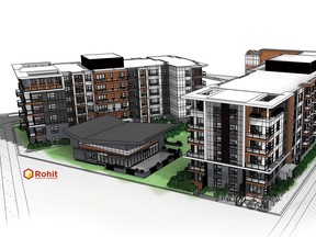 A rendering of the planned development by Rohit Group. The team is planning to start construction this summer.
