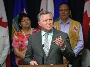 Richard Feehan (Alberta Minister of Indigenous Relations) announced on Friday March 15, 2019 new water systems for First Nations in Alberta. (PHOTO BY LARRY WONG/POSTMEDIA)
