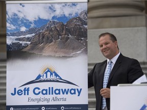 UPC leadership candidate Jeff Callaway  announced some more of his "big ideas" on the Alberta Legislative building steps in Edmonton on August 29, 2017.