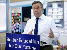 United Conservative Leader Jason Kenney provided details on the UCP plan to get better outcomes for Alberta students at the Calgary Jewish Academy in Calgary on Monday, March 25, 2019.