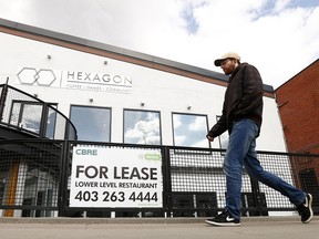 An abandoned kitchen space for lease along Kensington Road and 10A Street N.W.