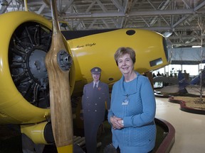 Rosella Bjornson  at the Alberta Aviation Museum  on March 9, 2018 where there is a display highlighting her accomplishments. Shaughn Butts / Postmedia