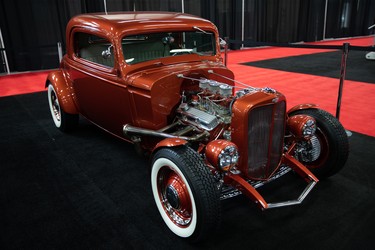 Last year's winner of the Unrivalled Rides contest, a 1933 Chevrolet coupe.