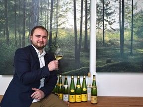 Jean Frederic Hugel of Famille Hugel Winery, is a 13th generation French wine producer in Alsace, France for Juanita Roos wine column, owner of Color De Vino in Edmonton, March 7, 2019.