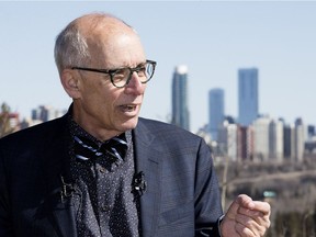 Alberta Party Leader Stephen Mandel announces how the Alberta Party would cancel the NDP carbon tax during a press conference, in Edmonton Saturday March 30, 2019.