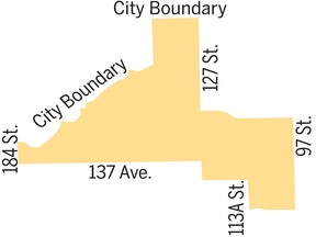 Edmonton-North West riding boundaries 2019.