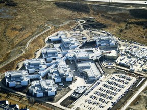 Aerial photos showing the new Edmonton Remand Centre in January 2012.