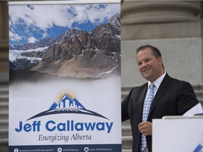 UCP leadership candidate Jeff Callaway in August 2017.