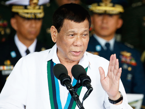 Philippine President Rodrigo Duterte looks like he means business.