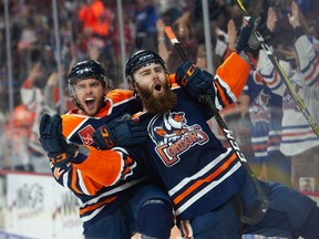 Evan Polei of the Bakersfield Condors