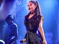 Ariana Grande at Rogers Place on April 25.