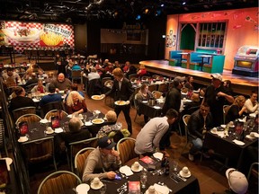 Dinner is served during SAFE Team Rescue's Comedy For Claws at Jubilations Dinner Theatre on Monday, May 6.