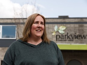 Tracey Kushniruk, lived in the live-in caretaker suite in the Parkview Community League hall for eight years before being forced to move in Edmonton, on Monday, May 6, 2019.