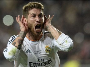 Real Madrid's defender Sergio Ramos