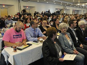 Teachers and educators from across the province at the Alberta Teachers' Association (ATA) 102nd Annual Representative Assembly (ARA) held at the Edmonton Convention Centre on Saturday May 18, 2019.