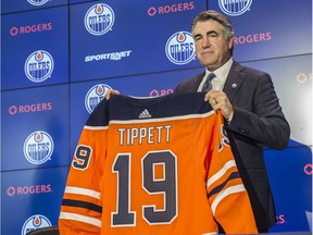 The Edmonton Oilers GM Ken Holland introduced Dave Tippett as the new head coach for the team on May 28, 2019 at Rogers Place.