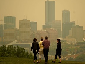 An air quality advisory is in effect for the Edmonton region as smoke from wildfires in northern Alberta is causing poor air quality and reduced visibility in the region.