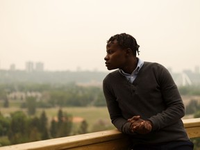 Adebayo Katiiti, the founder of RaricaNow, an organization supporting LGBTQ refugee claimants. He is a transgender man originally from Uganda who sought asylum in Canada. He's seen in Edmonton, on Thursday, May 30, 2019.