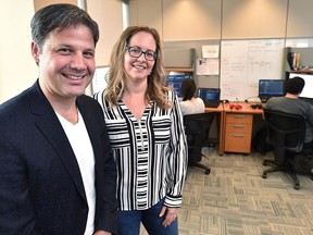 AI researchers Cory Janssen and Nicole Janssen, Co-founders of AltaML in Edmonton, March 7, 2019.