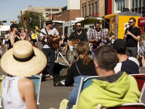 Edmontonians can't wait until we're again able to enjoy a bustling street like this one from the City Market Downtown on June, 16, 2018. But the city faces big questions heading into the coming municipal election about how to sustain such economic prosperity.