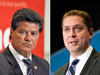 Unifor National President Jerry Dias and Conservative Leader Andrew Scheer.