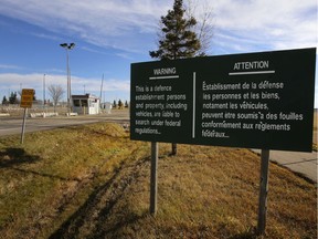 An entrance to CFB Edmonton.