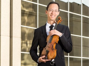 Robert Uchida, the concertmaster of the Edmonton Symphony Orchestra, who as soloist led the ESO in a performance of Vivaldi's ever-popular The Four Seasons on Monday, May 7, at the Winspear Centre.