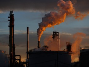 An oil refinery in Ohio.