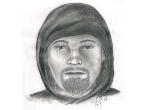 RCMP have released a sketch of a man suspected of assaulting a woman in Vegreville. Supplied