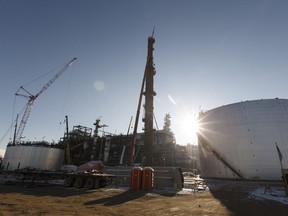 North West Redwater Partnership's Sturgeon Refinery is seen during a tour west of Fort Saskatchewan, Alberta on Thursday, November 24, 2016.