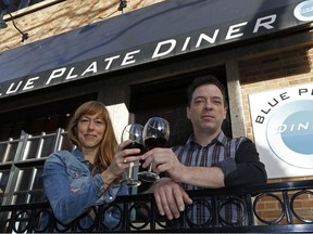Rima Devitt (left) and John Williams are co-owners of the Blue Plate Diner, which is moving from its 104 Street location at the end of June.